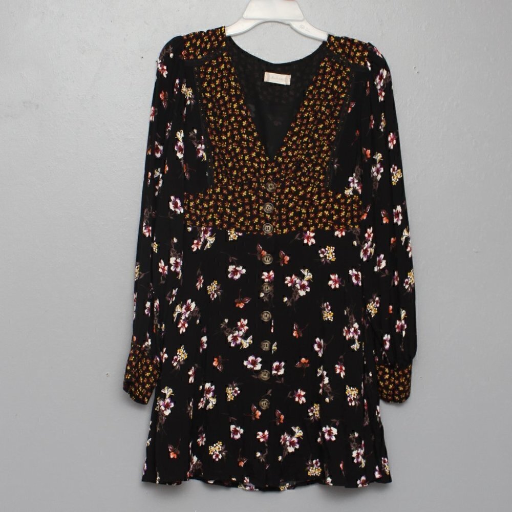 Altar’d state mixed floral long sleeve dress
